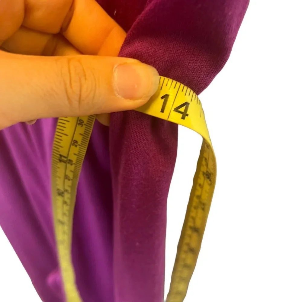 Vintage 90s Purple Half Sleeve Jumpsuit Medium - Picture 8 of 10